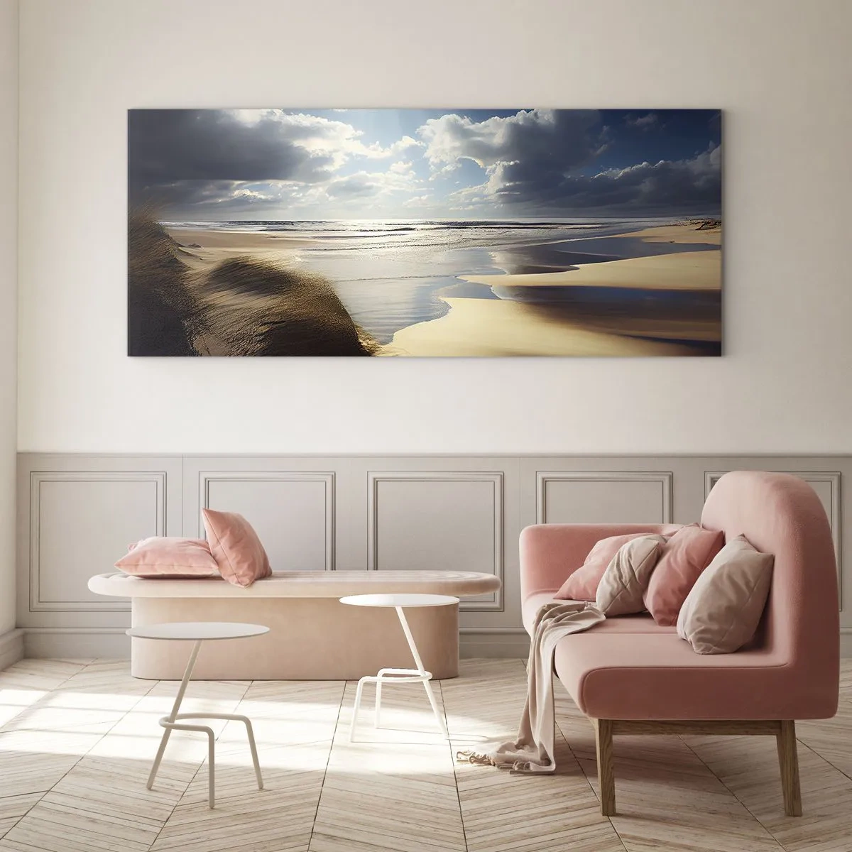 Impression sur verre - Image sur verre - Plage, plage sauvage - 100x40 cm