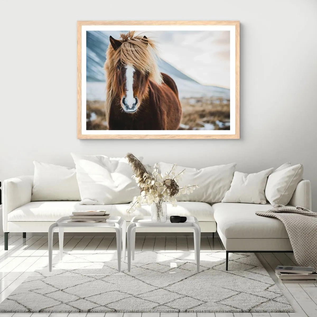 Affiche dans un chêne clair - Poster - Sentez-vous la liberté ? - 50x40 cm