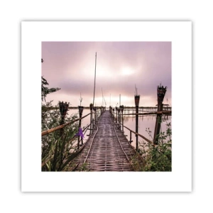 Affiche - Poster - Le silence et le calme d'Asie - 30x30 cm