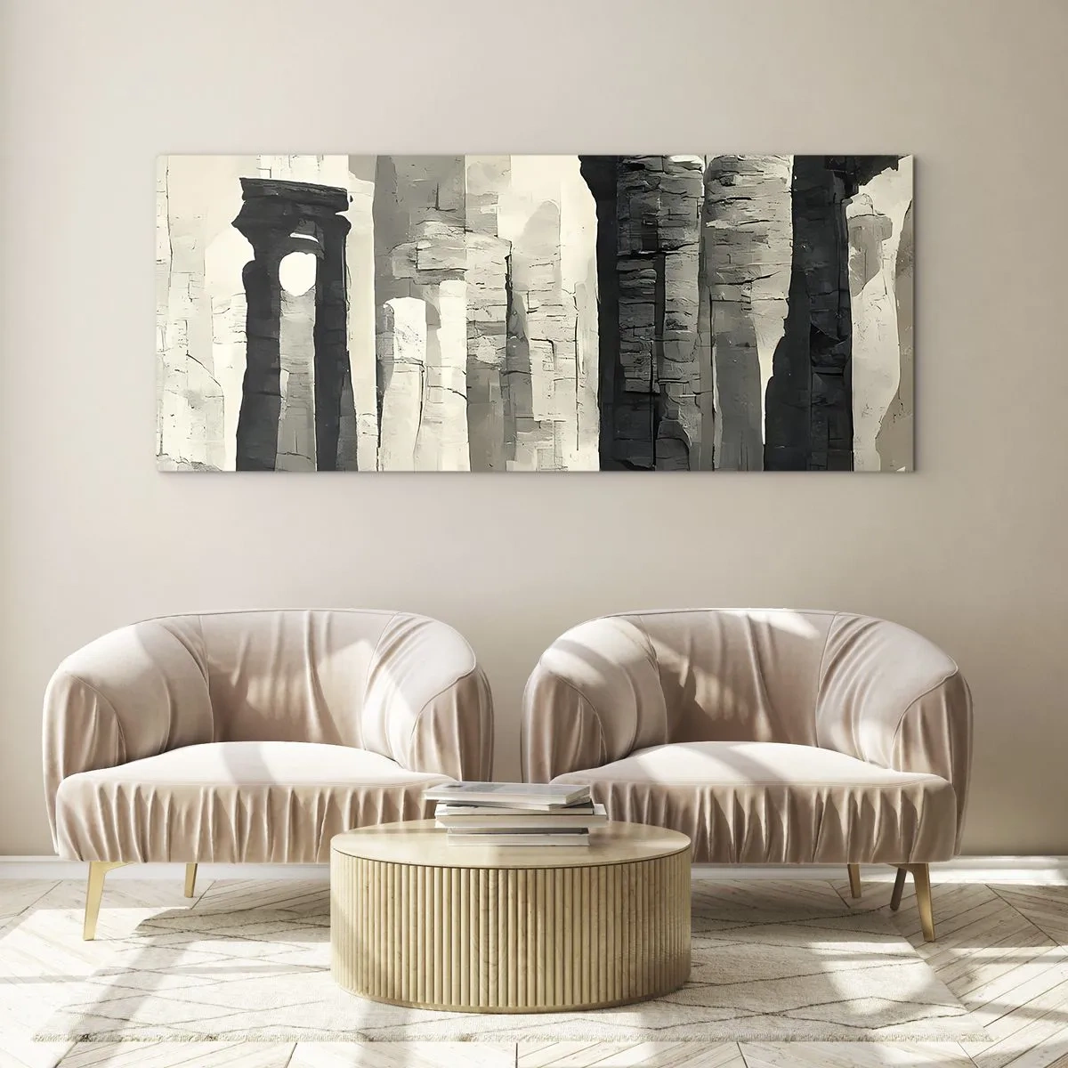 Impression sur verre - Image sur verre - La majesté de l'Antiquité - 100x40 cm