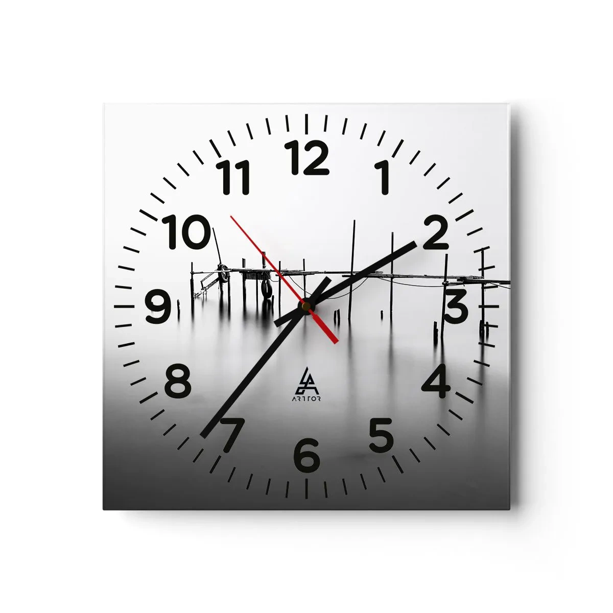 Horloge murale - Pendule murale - Et s'il n'y avait pas de monde ? - 30x30 cm