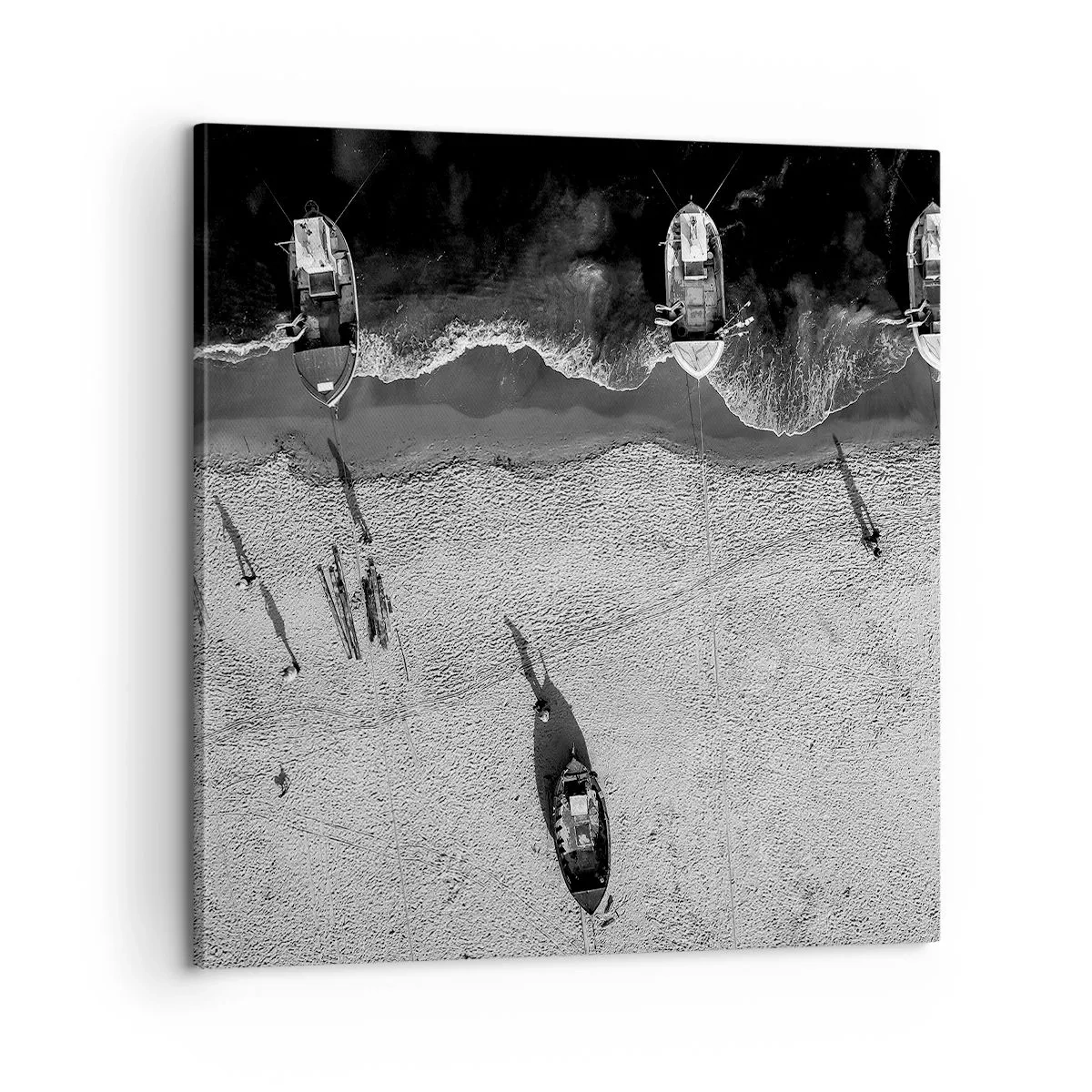 Impression sur toile - Image sur toile - Toujours sur le rivage… - 60x60 cm