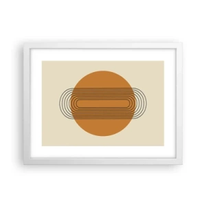 Affiche dans un cadre blanc - Poster - Plan idéal - 40x30 cm