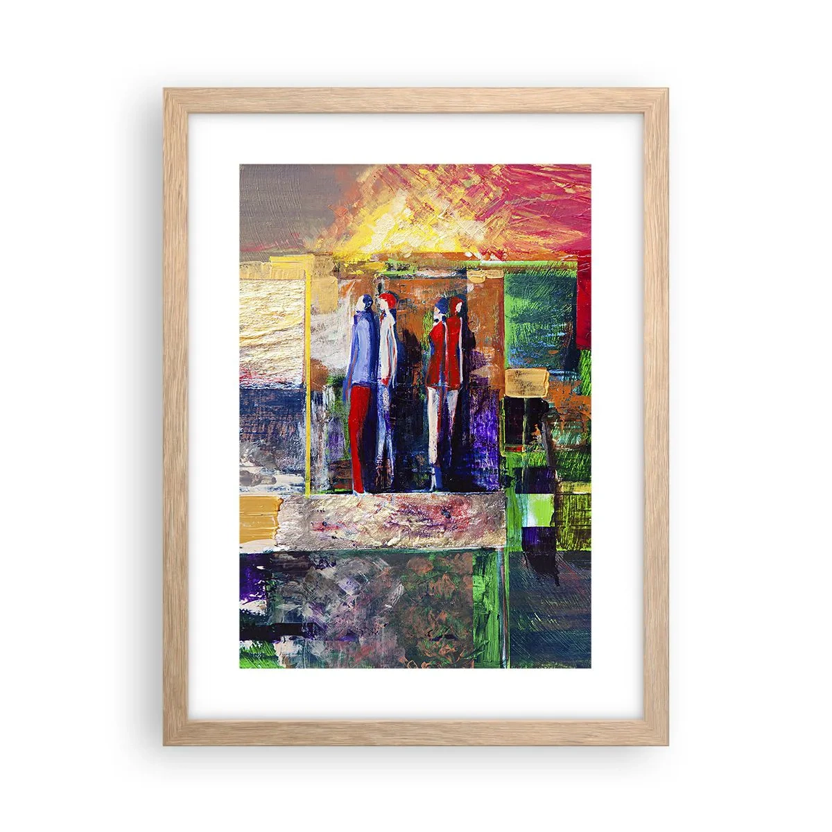 Affiche dans un chêne clair - Poster - Relations et émotions - 30x40 cm