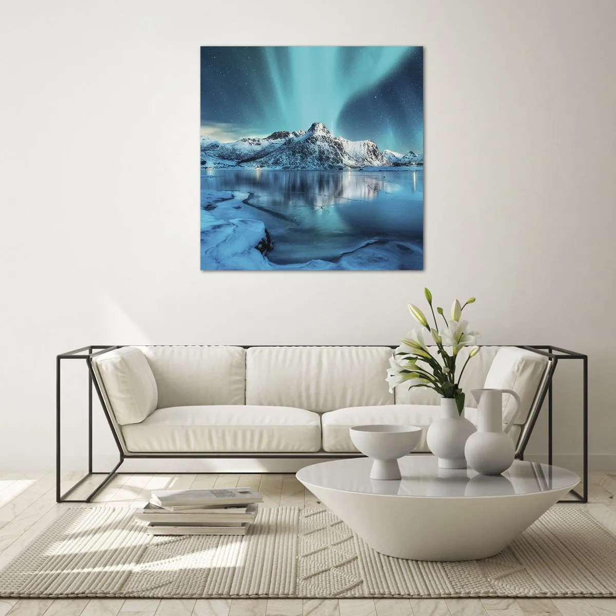 Impression sur verre - Image sur verre - Nuit de lumières - 70x70 cm