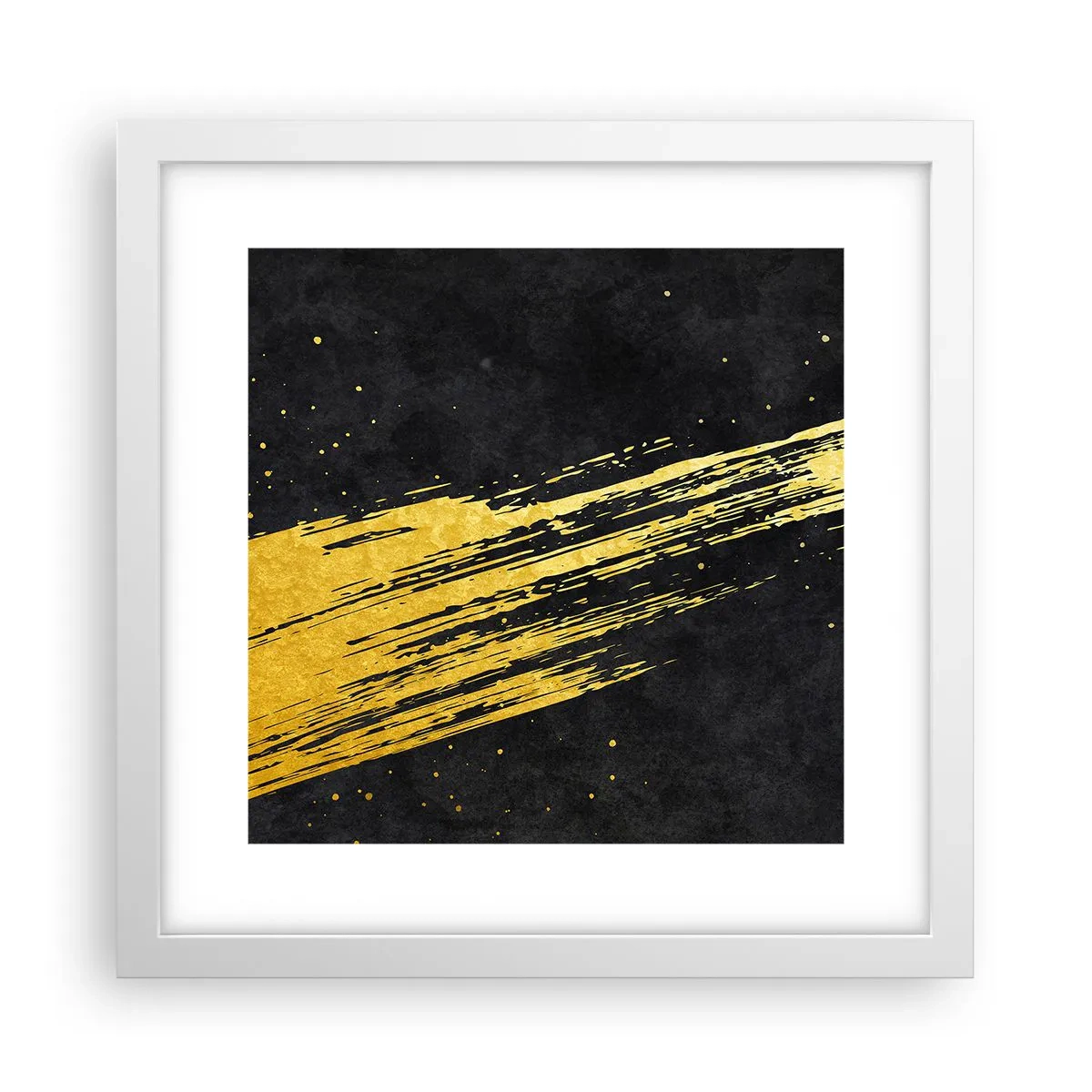 Affiche dans un cadre blanc - Poster - Sautez dans l'hyperespace - 30x30 cm