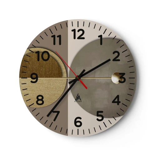Horloge murale - Pendule murale - Équilibre parfait - 30x30 cm