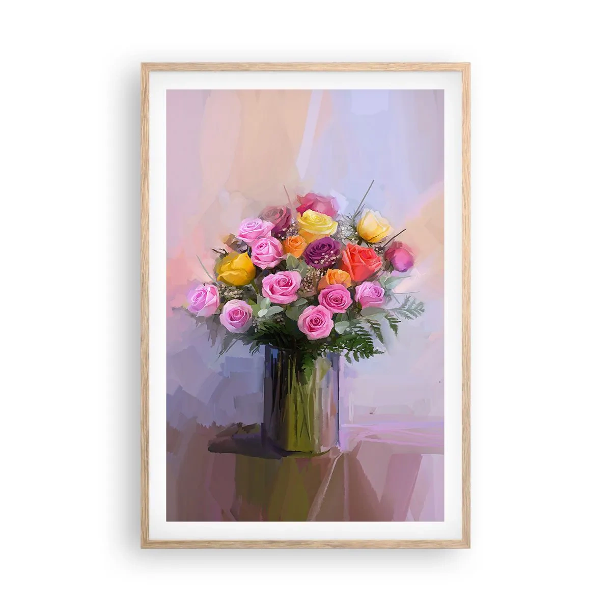 Affiche dans un chêne clair - Poster - Beauté conservée - 61x91 cm