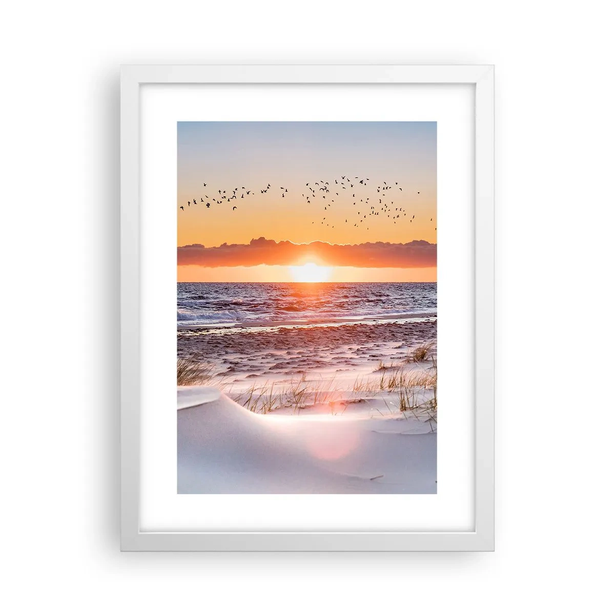 Affiche dans un cadre blanc - Poster - Paysage horizontal - 30x40 cm