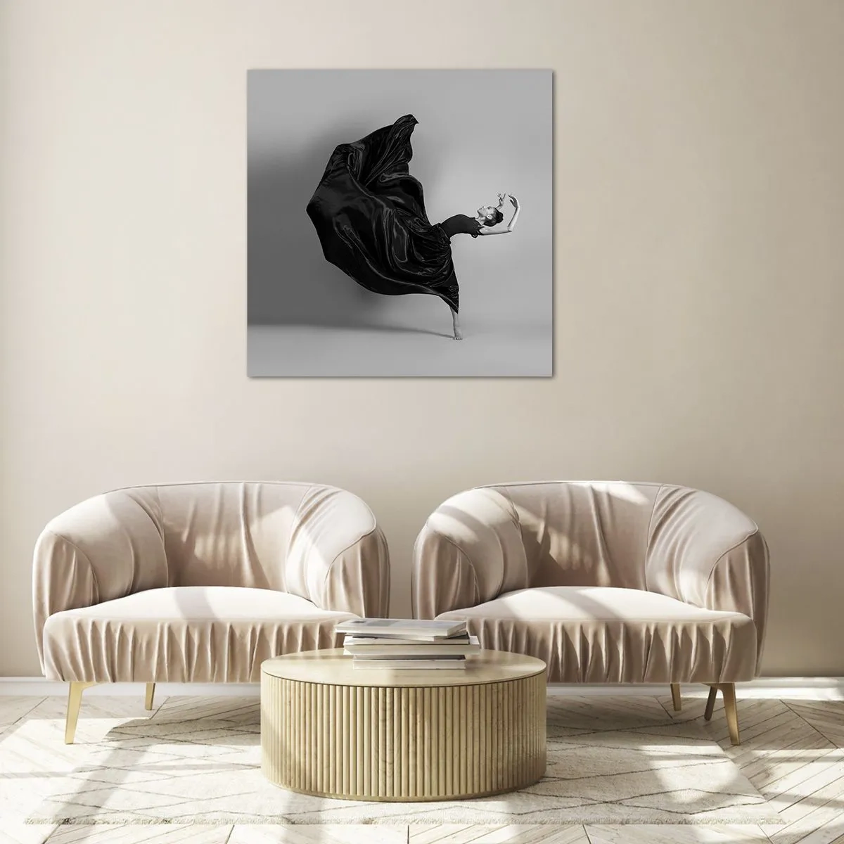 Impression sur verre - Image sur verre - Musique ailées - 40x40 cm