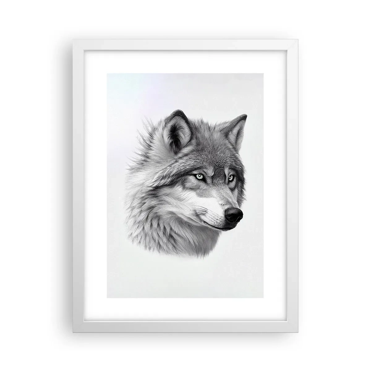 Affiche dans un cadre blanc - Poster - Alpha – sans aucun doute - 30x40 cm