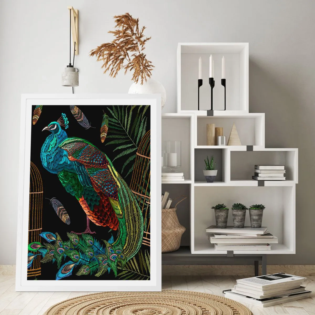 Affiche dans un cadre blanc - Poster - En robes royales - 30x40 cm