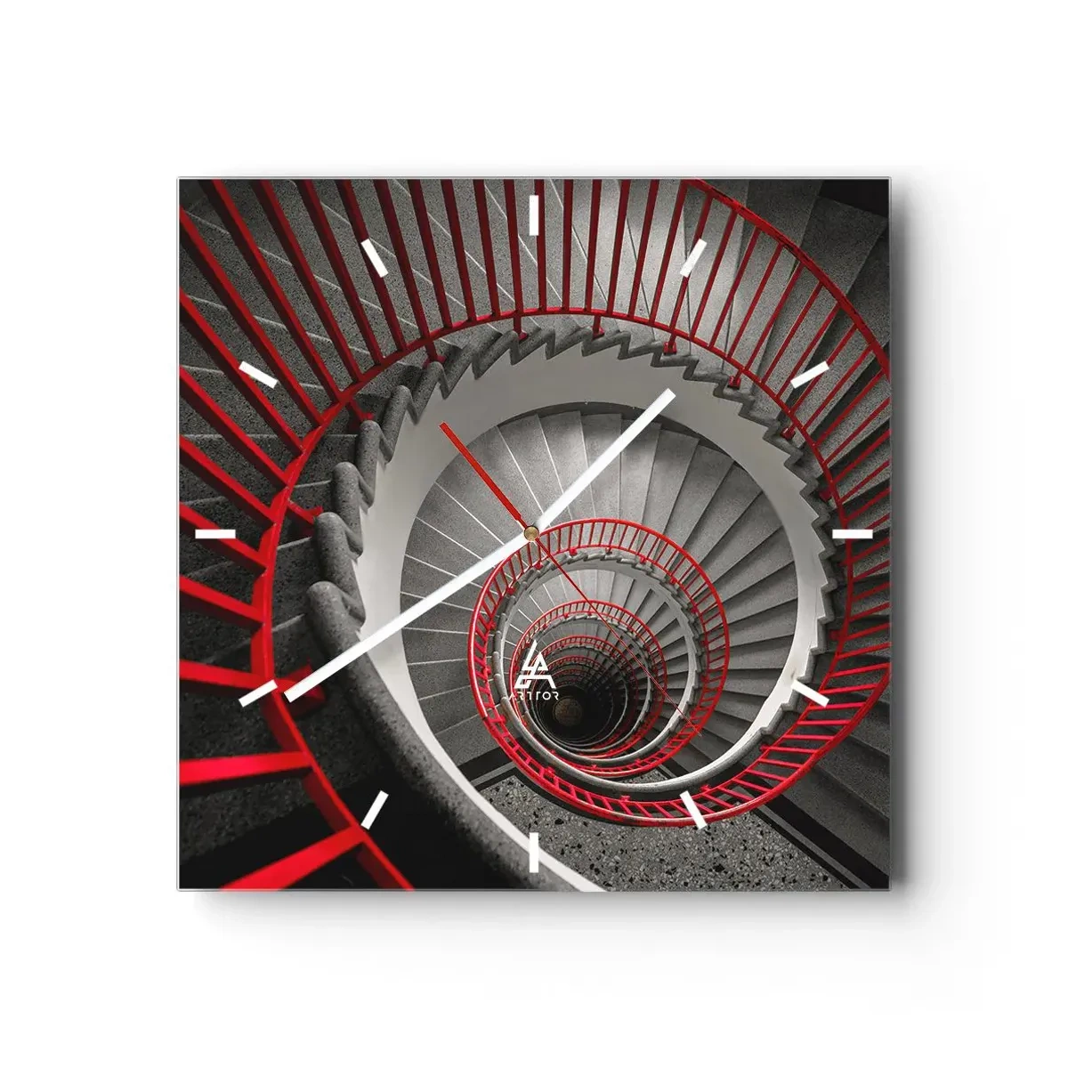 Horloge murale - Pendule murale - Amusement architectural - 40x40 cm