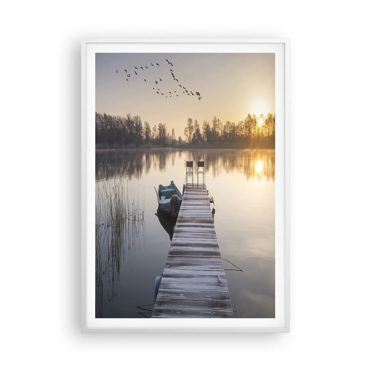 Affiche dans un cadre blanc - Poster - Je reviendrai - 70x100 cm