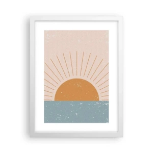 Affiche dans un cadre blanc - Poster - Un miracle au quotidien - 30x40 cm