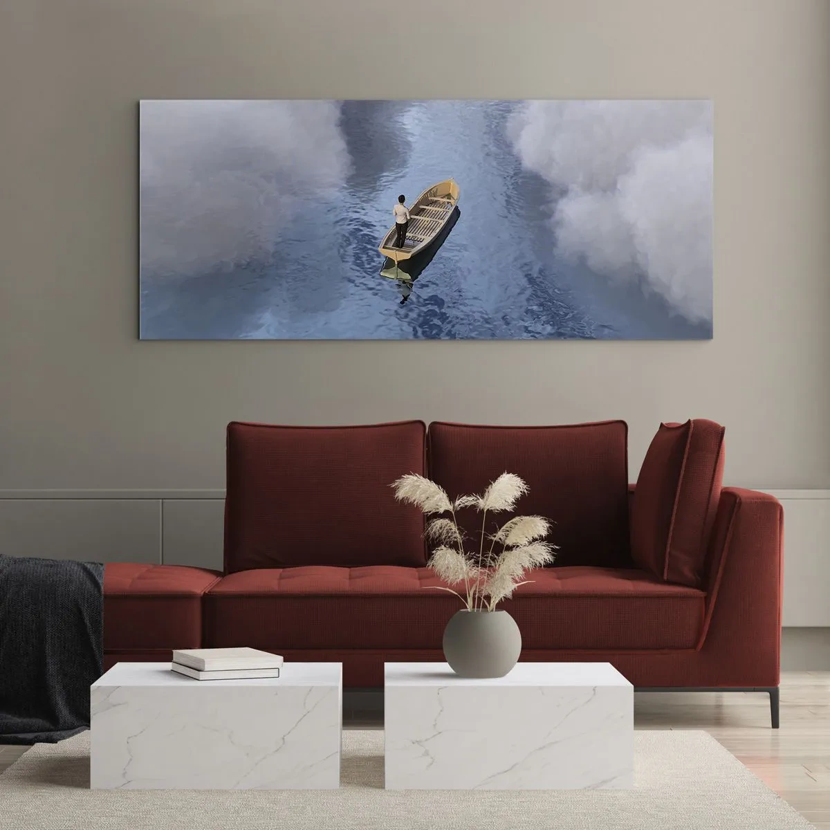 Impression sur verre - Image sur verre - Vie – voyage – inconnu - 100x40 cm