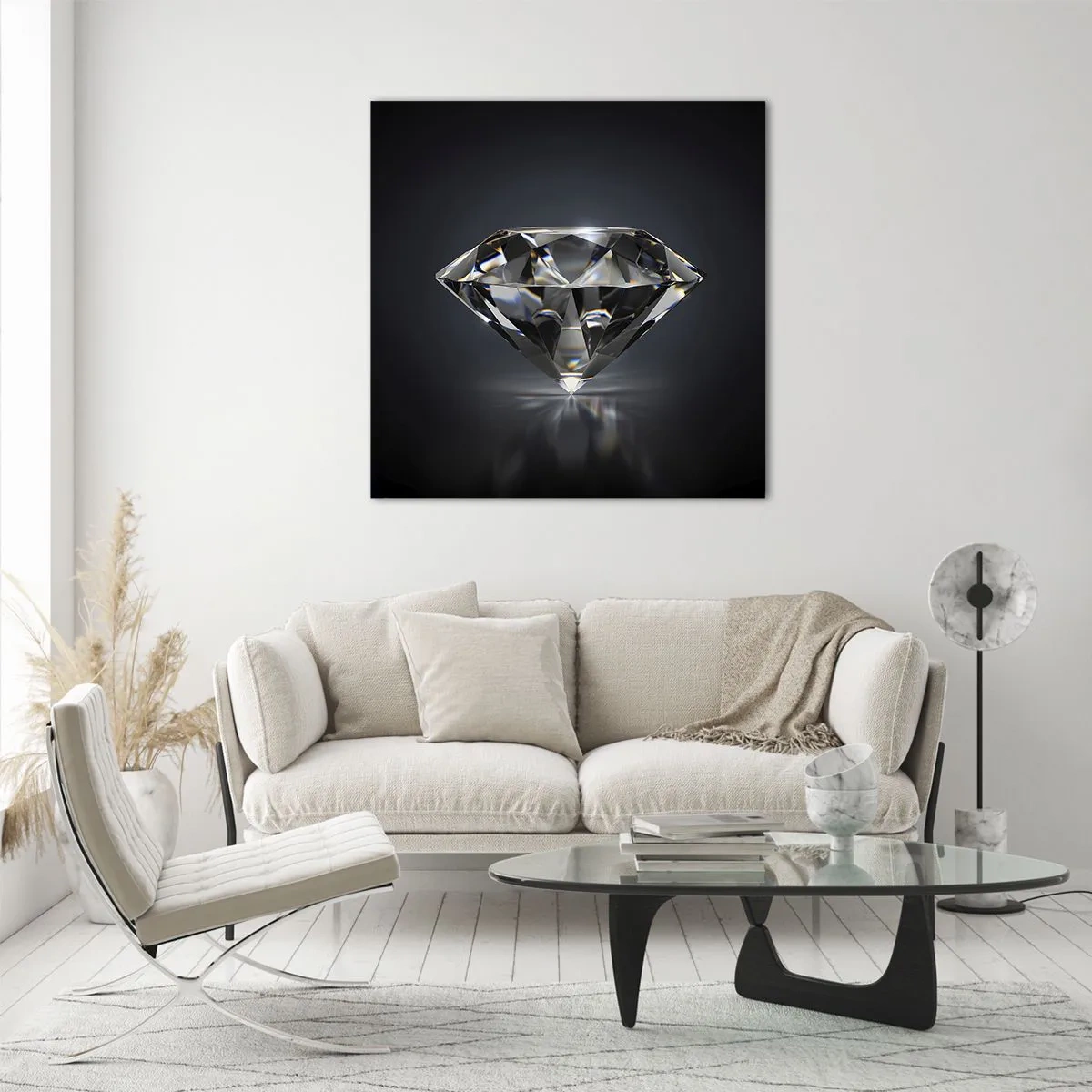 Impression sur verre - Image sur verre - La meilleure amie - 40x40 cm