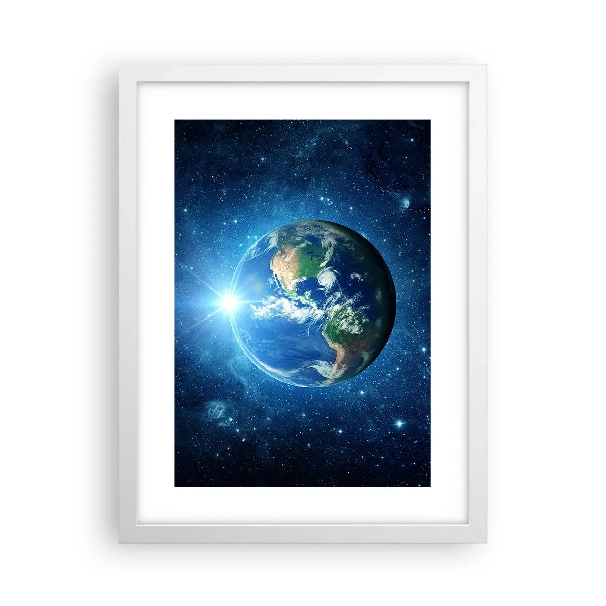 Affiche dans un cadre blanc - Poster - Nous sommes au paradis - 30x40 cm