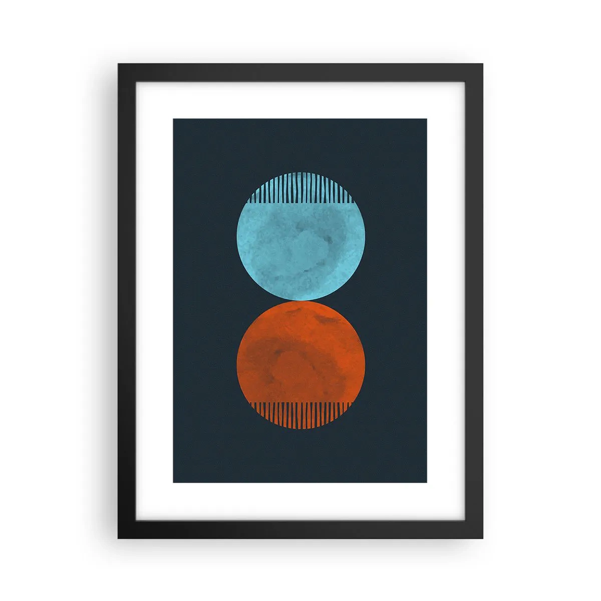 Affiche dans un cadre noir - Poster - Seulement la géométrie ? - 30x40 cm