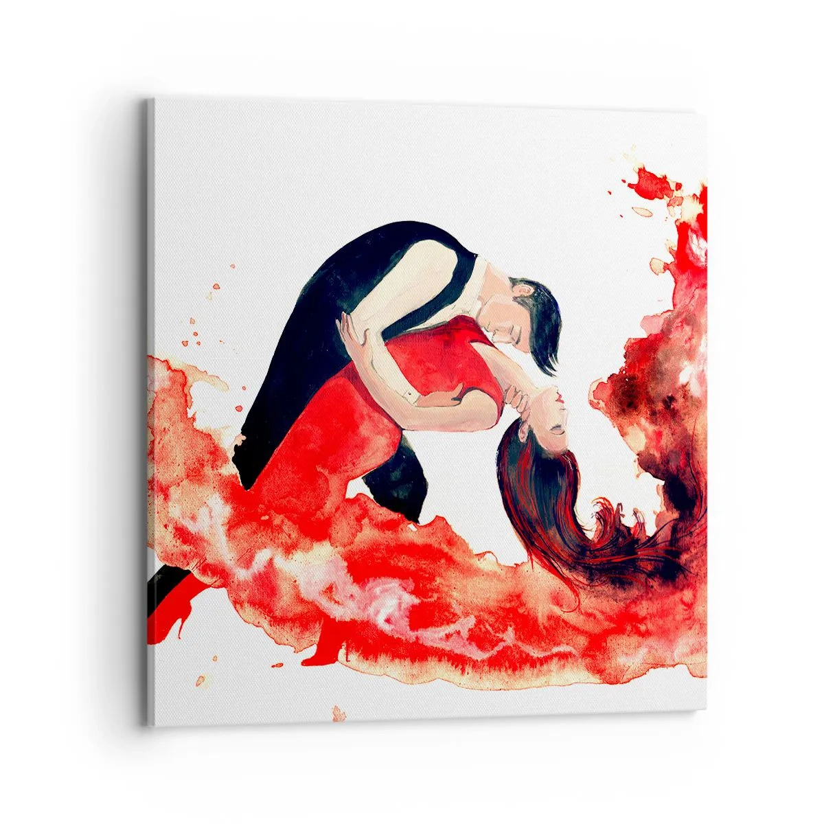 Impression sur toile - Image sur toile - Tango - une vague sensuelle - 70x70 cm