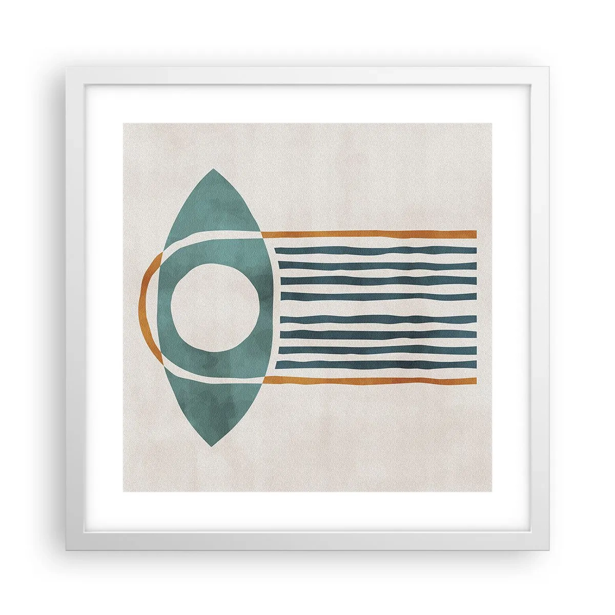 Affiche dans un cadre blanc - Poster - Signes et rituels - 40x40 cm