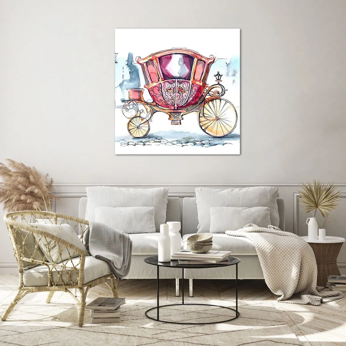 Impression sur verre - Image sur verre - À un mariage ou à un bal ? - 70x70 cm