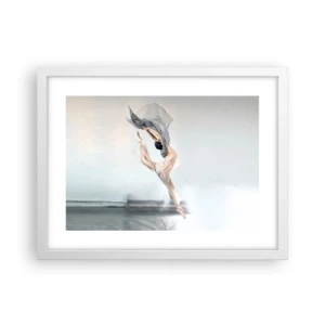 Affiche dans un cadre blanc - Poster - Dans le ravissement de la danse - 40x30 cm