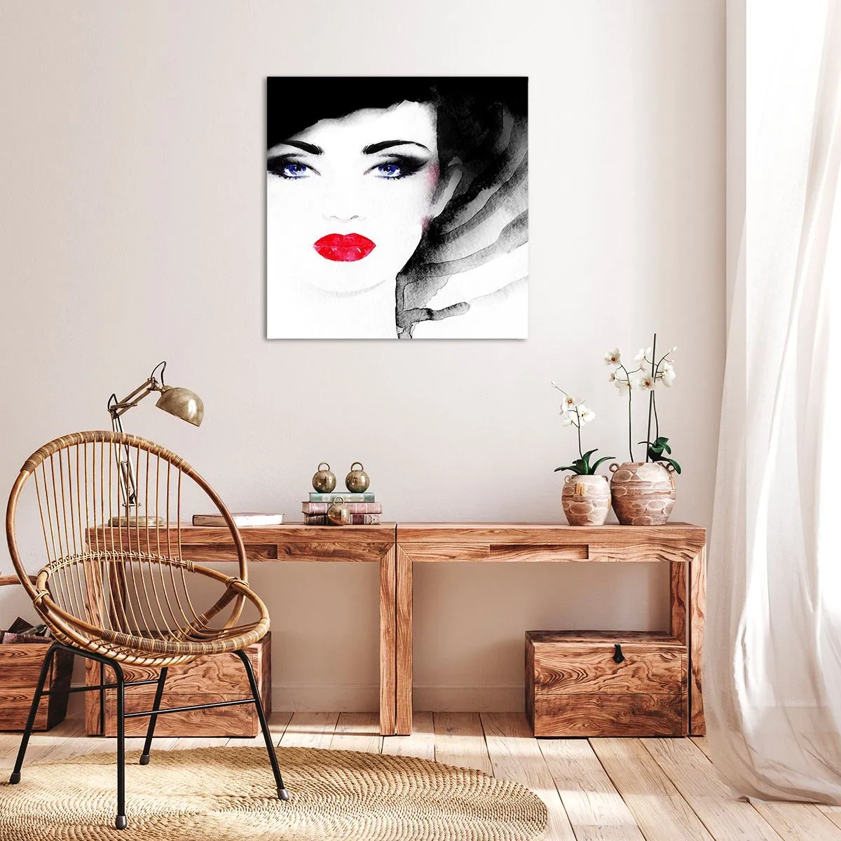 Impression sur toile - Image sur toile - Elle repousse et attire - 50x50 cm