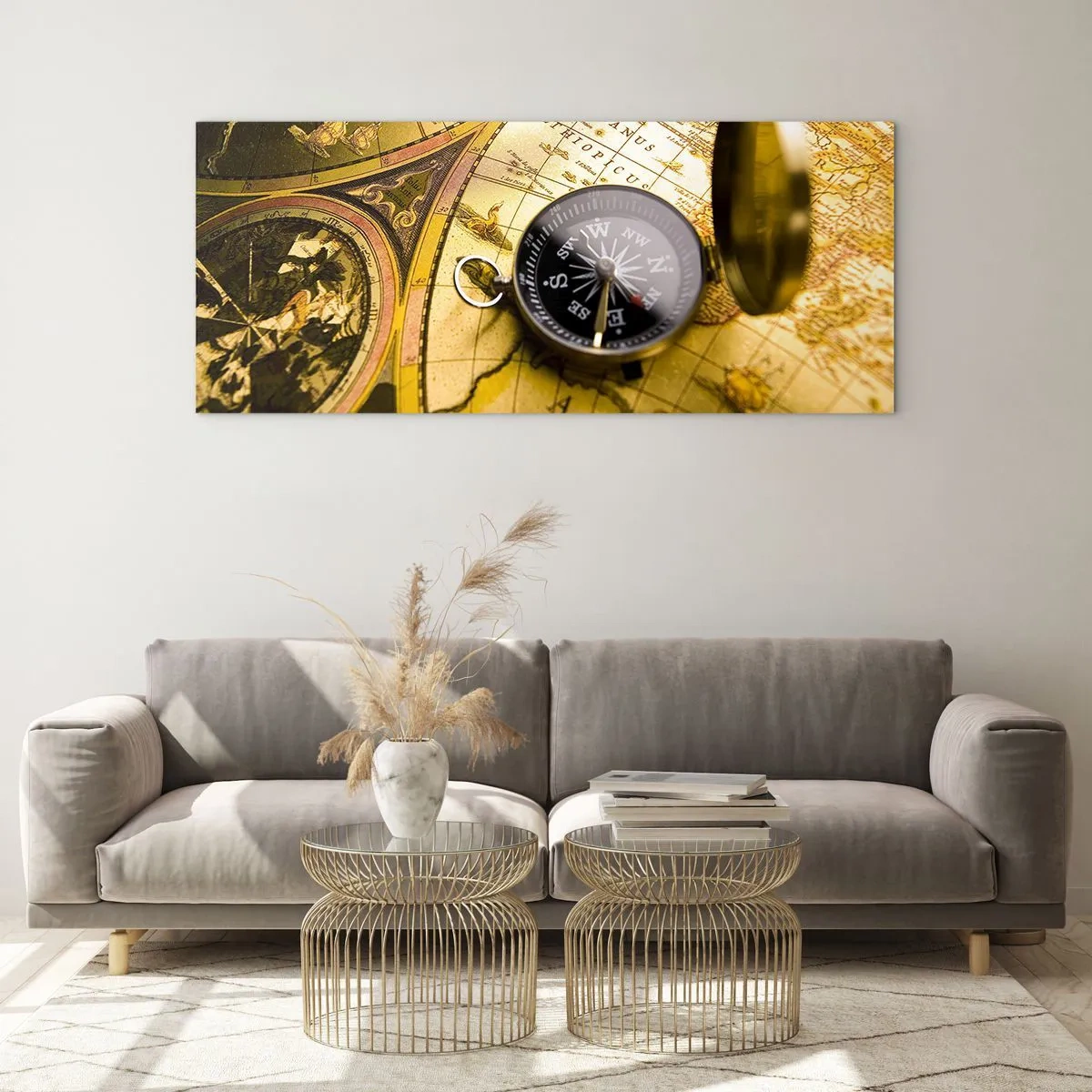 Impression sur verre - Image sur verre - Ou peut-être jusqu'au bout du monde ? - 100x40 cm