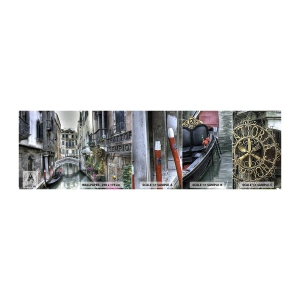 Échantillon de Papier Peint Autocollant Deluxe Sticker - Pendant des siècles dans une réflexion silencieuse - Venise, Ville, Architecture - 100x30 cm