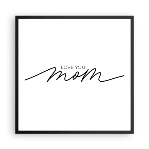 Affiche dans un cadre noir - Poster - Grand chamboulement - 60x60 cm