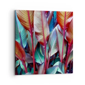 Impression sur toile - Image sur toile - Un fourré coloré - 70x70 cm