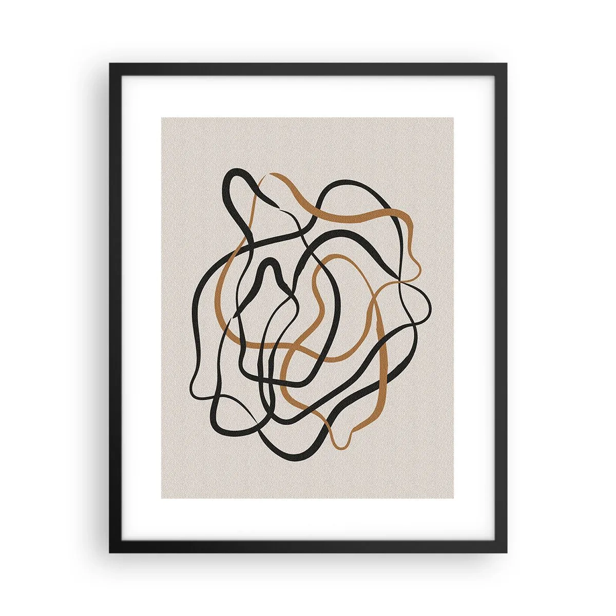 Affiche dans un cadre noir - Poster - Tout s'est mal déroulé - 40x50 cm