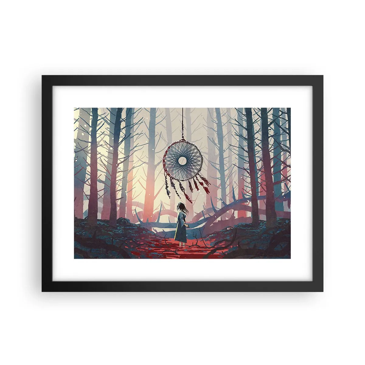 Affiche dans un cadre noir - Poster - Rituel secret du bonheur - 40x30 cm