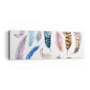 Impression sur toile - Image sur toile - Léger, bariolé et multicolore - 90x30 cm