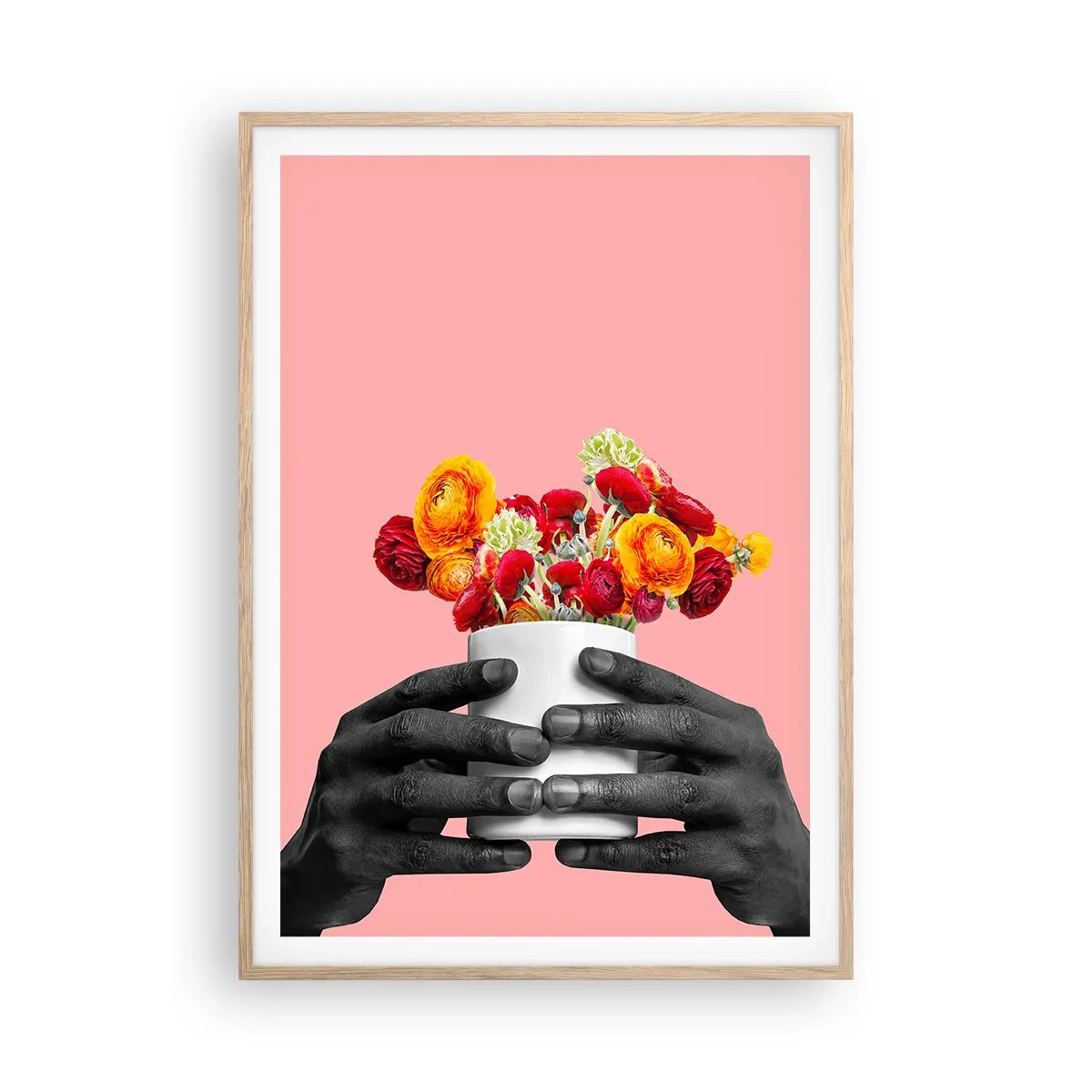 Affiche dans un chêne clair - Poster - Apothéose de la vie - 70x100 cm