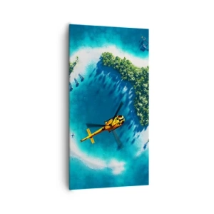 Impression sur toile - Image sur toile - Achetez-vous une île - 65x120 cm