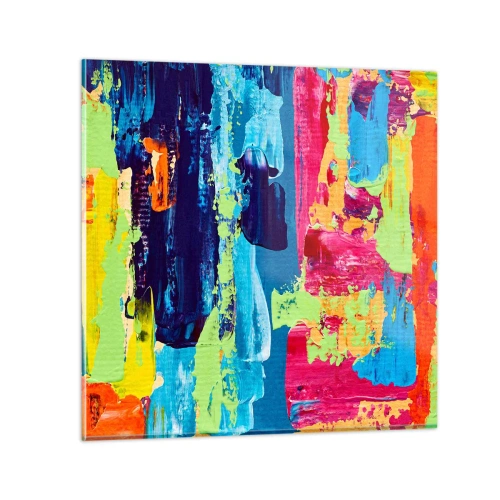 Impression sur verre - Image sur verre - La vie est belle! - 30x30 cm