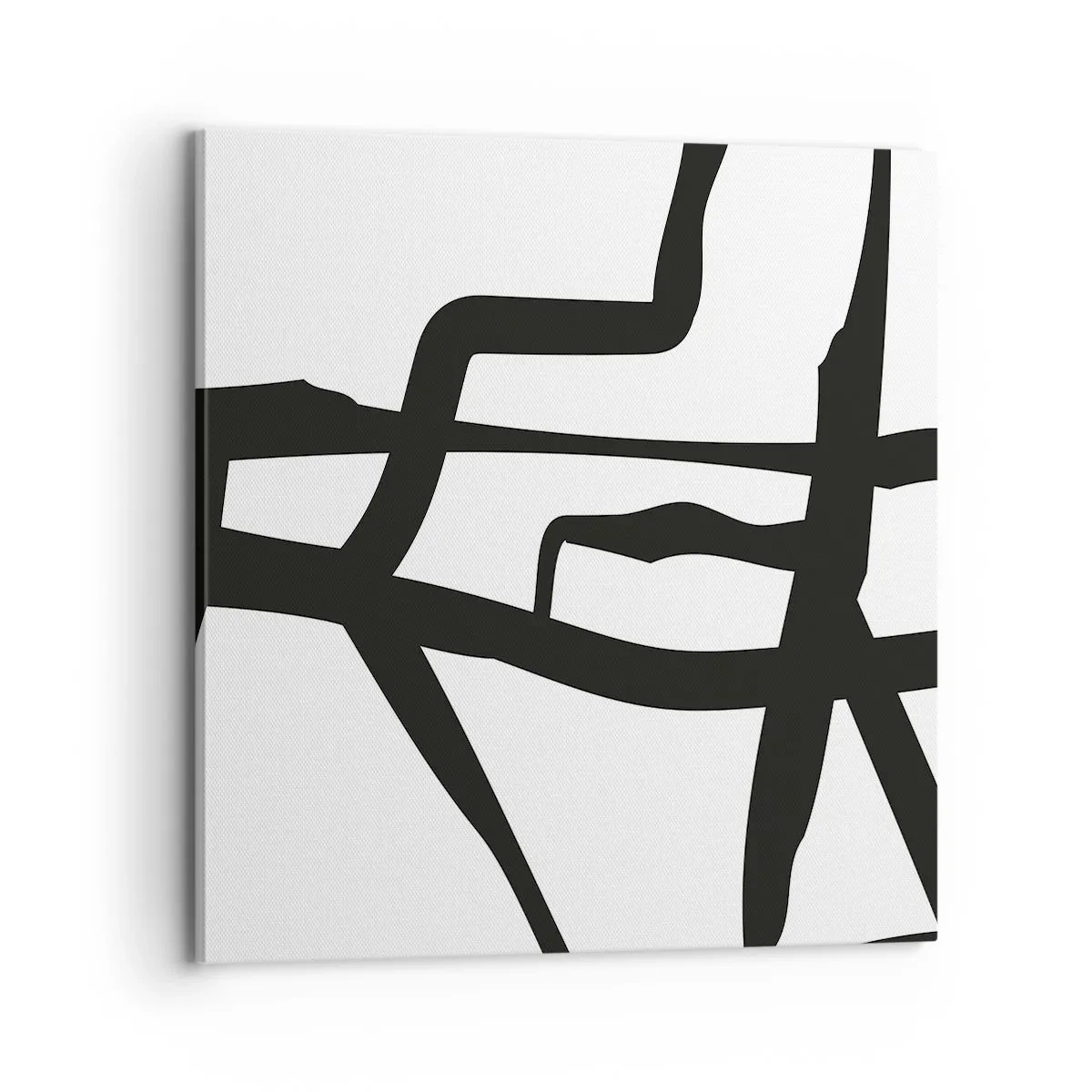 Impression sur toile - Image sur toile - Conception noir et blanc - 70x70 cm