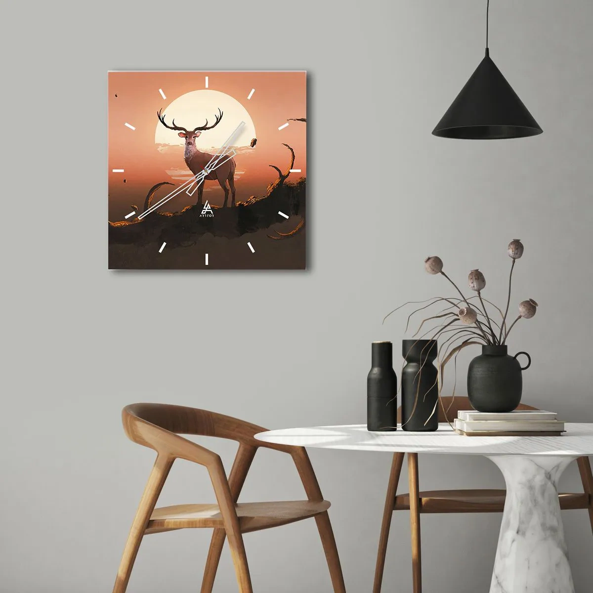 Horloge murale - Pendule murale - Cette nuit ne ressemble à aucune autre - 40x40 cm