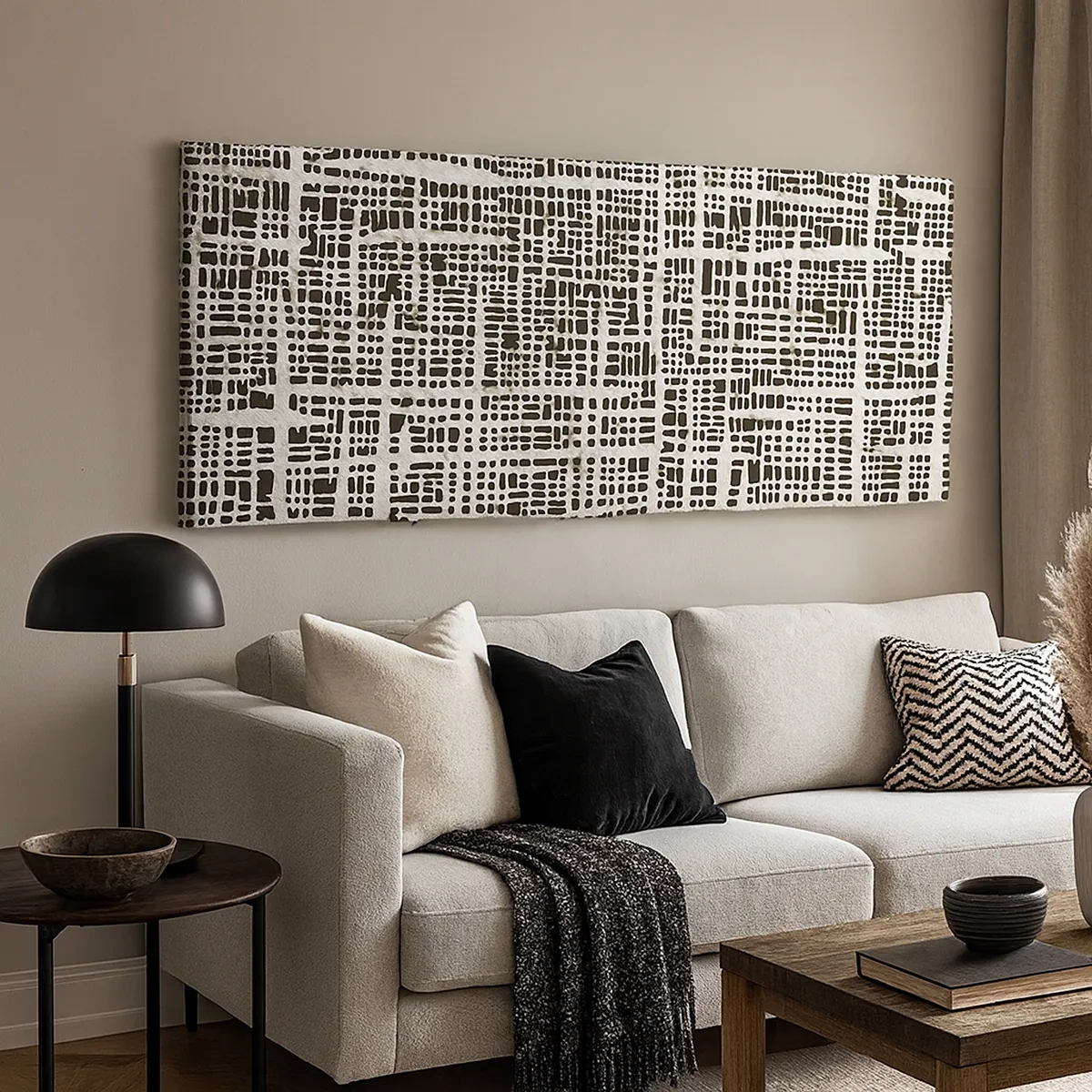 Impression sur toile - Image sur toile - Composition tissée - 30x30 cm