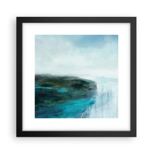 Affiche dans un cadre noir - Poster - Abstraction nautique - 30x30 cm