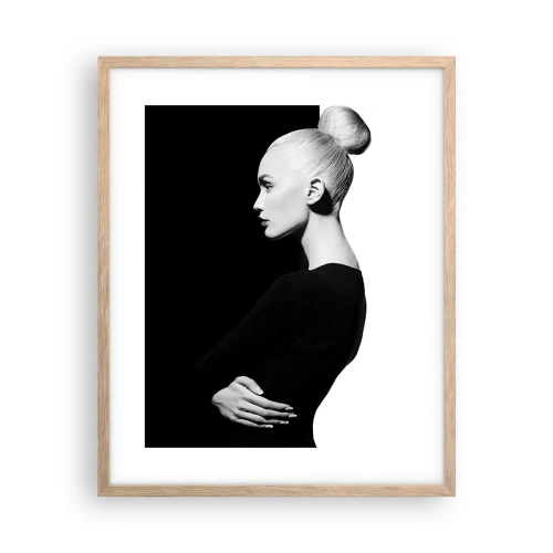 Affiche dans un chêne clair - Poster - Tout simplement une femme - 40x50 cm