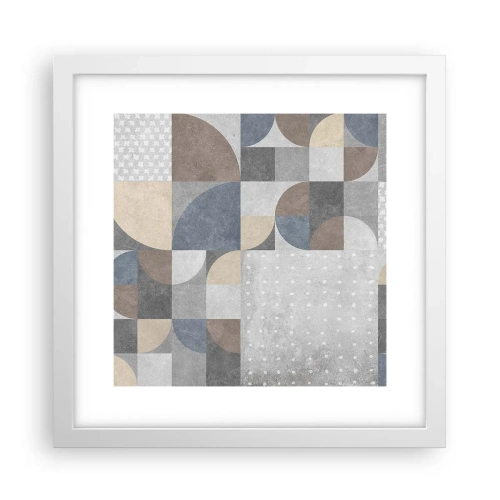 Affiche dans un cadre blanc - Poster - Fantaisie de la céramique  - 30x30 cm