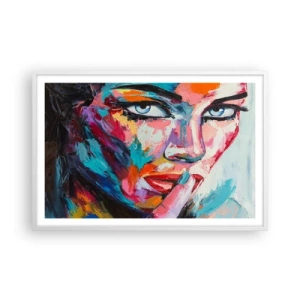 Affiche dans un cadre blanc - Poster - Notre premier secret - 91x61 cm