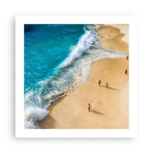 Affiche - Poster - Et ensuite le soleil, la plage… - 50x50 cm