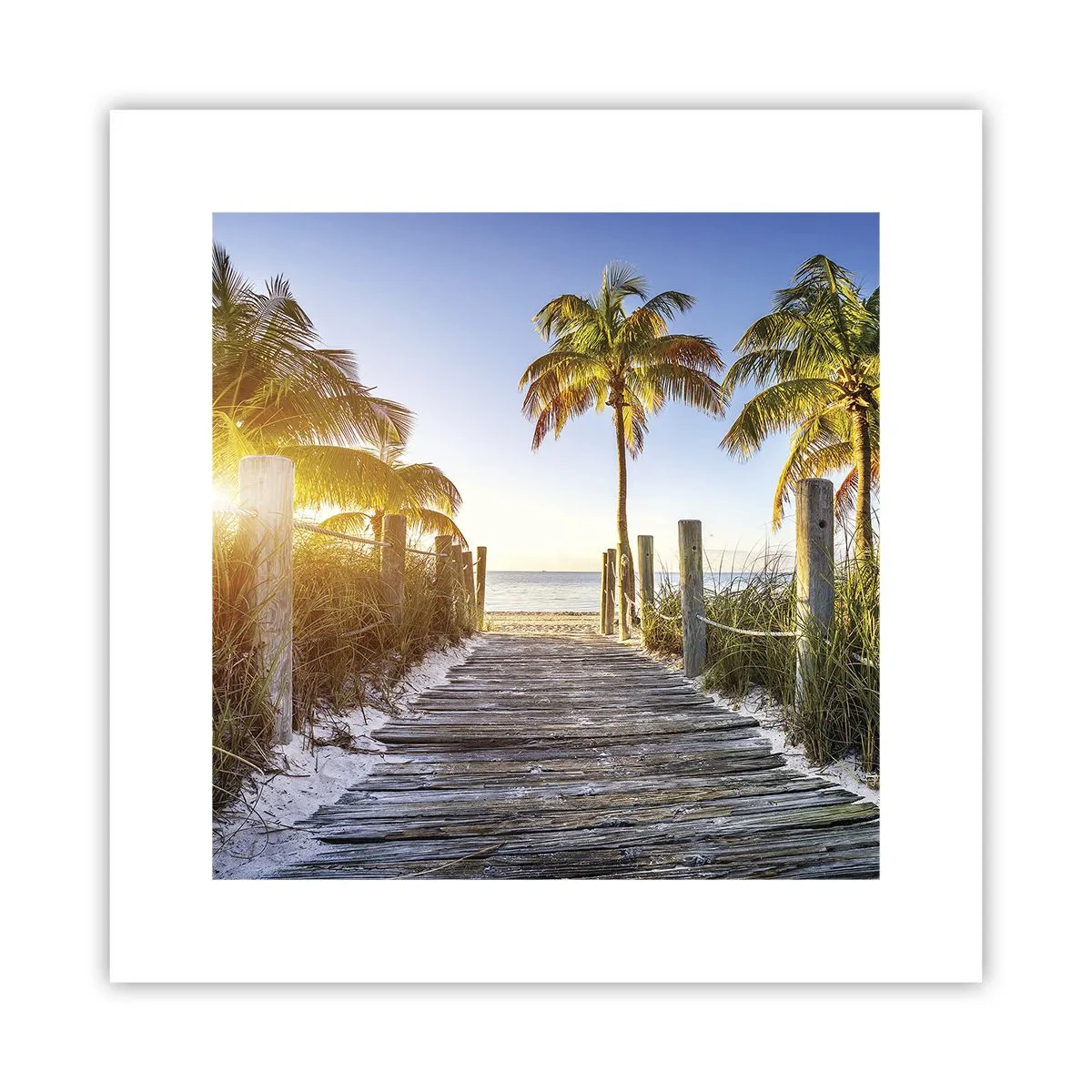Affiche - Poster - Directement au paradis - 30x30 cm