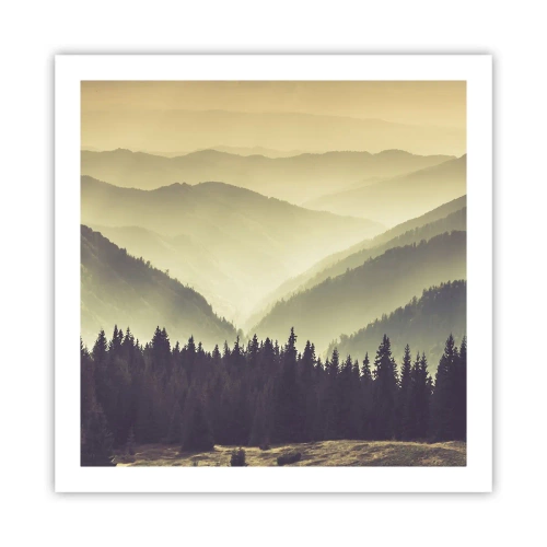 Affiche - Poster - Derrière les sept montagnes… - 60x60 cm