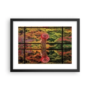 Affiche dans un cadre noir - Poster - Dans le temple de la nature - 40x30 cm
