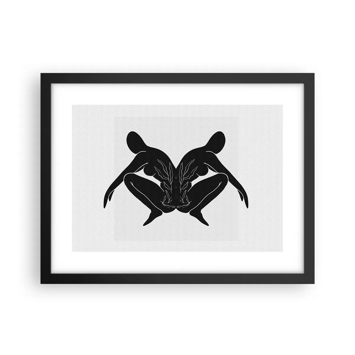 Affiche dans un cadre noir - Poster - Une âme commune - 40x30 cm